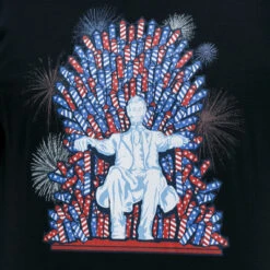 Lincoln RWB Fireworks Tee -Busch Store Abe Lincoln Mens 007