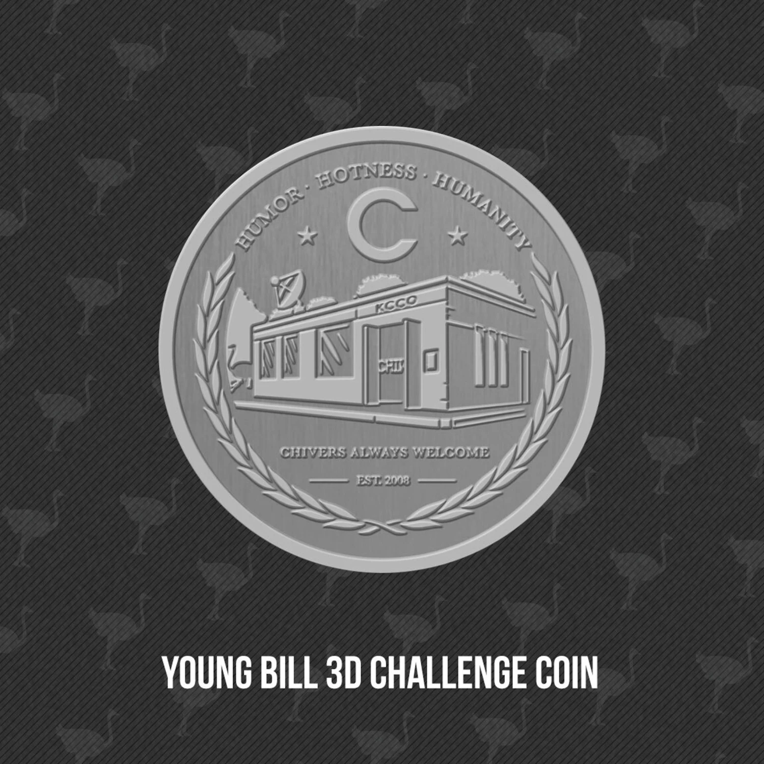 Young Bill 3D Challenge Coin 2 Young Bill 3D Challenge Coin - Image 2