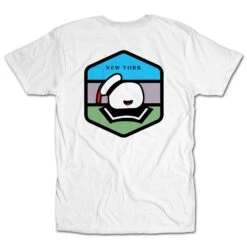 New York Badge Unisex Tee 8 New York Badge Unisex Tee -Busch Store CT23125 WHT M CT BACKcopy