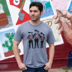 Tres Amigos Tee -Busch Store Tres Amigos Gray Mens 001