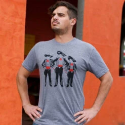 Tres Amigos Tee -Busch Store Tres Amigos Gray Mens 010
