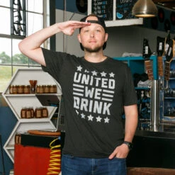 United We Drink Tee -Busch Store United We Drink Mens 008