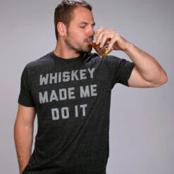 Whiskey Made Me Do It Tee -Busch Store Whiskey Made Me Do It Charcoal Mens 01 fec41b81 6ab4 4709 8db9 ce2aad4aa610