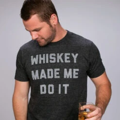 Whiskey Made Me Do It Tee -Busch Store Whiskey Made Me Do It Charcoal Mens 05 f050178d 93a8 4210 8b2d 62cd55d08320