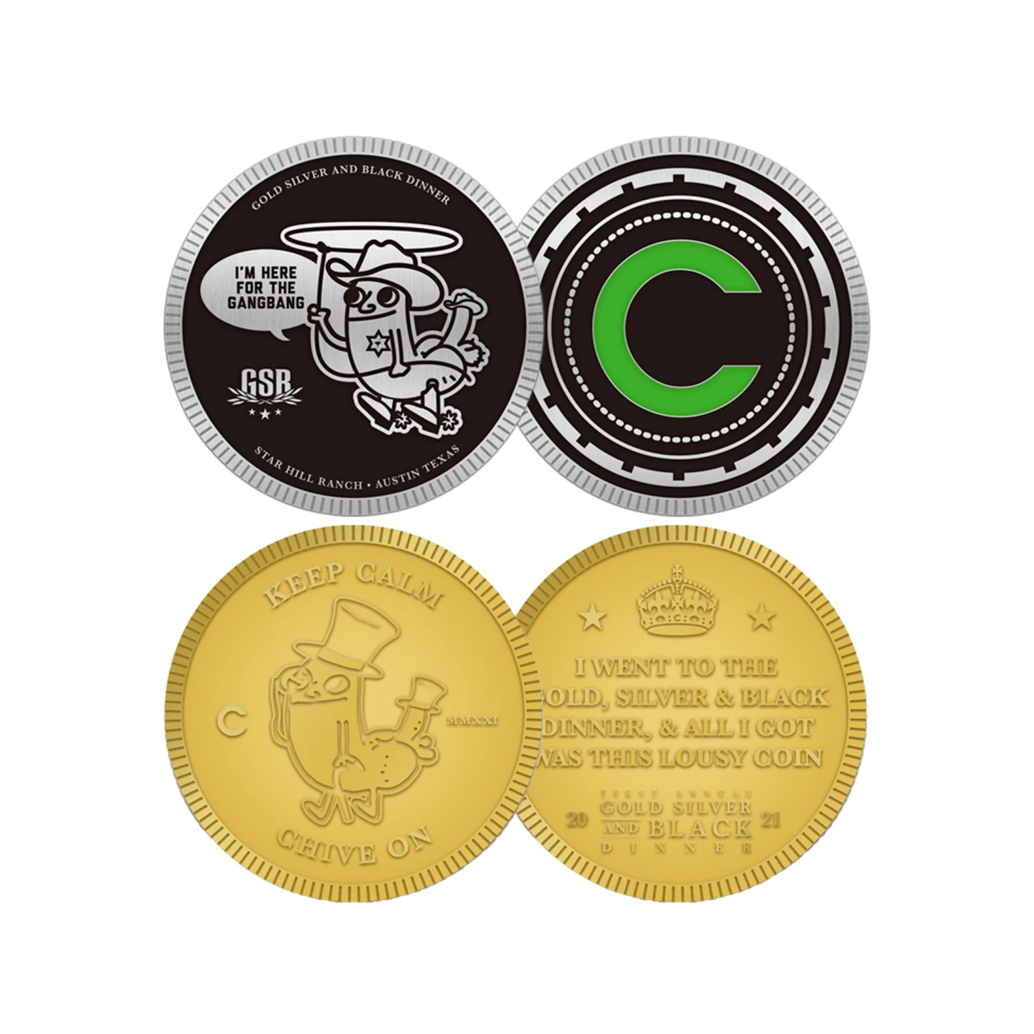 Dickbutt Challenge Coin 2-Pack 1 Dickbutt Challenge Coin 2-Pack